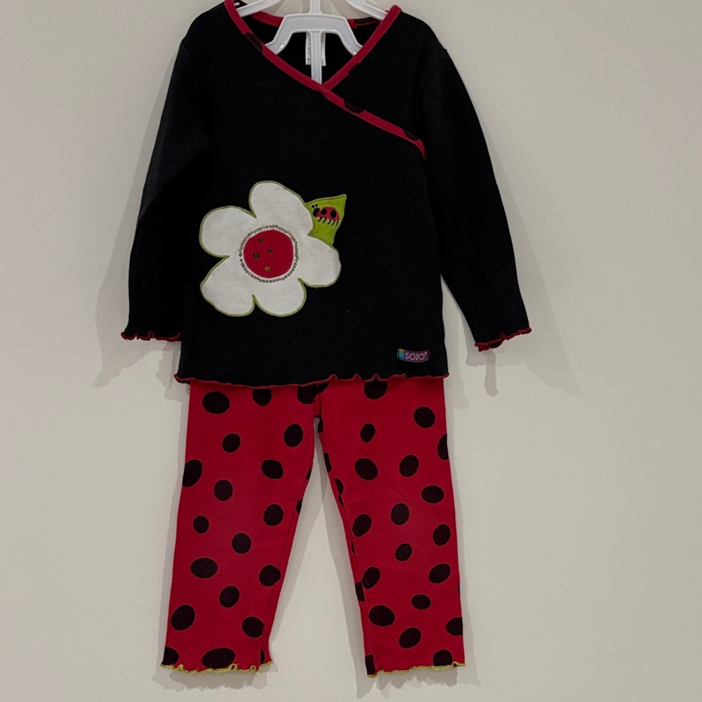 Sozo Black and Red Kids Matching Set